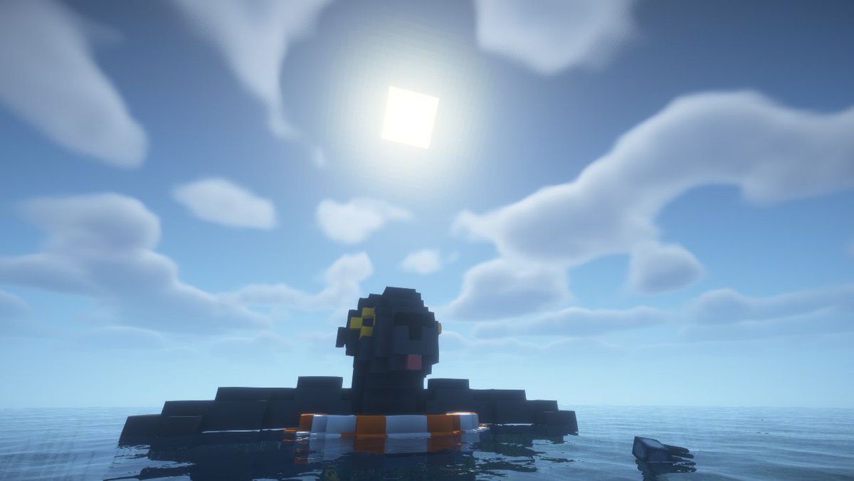 SFoxtron's tweet photo. This goober just wanna relax after some cave diving :3

Minecraft build with BSL shading #Casualties_Unknown #Expie https://t.co/yzAuUmTcPH