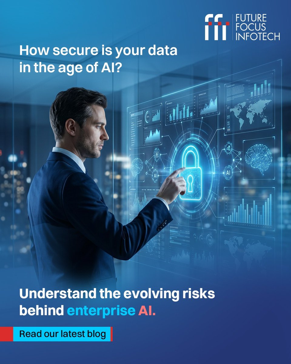 FocusInfotech's tweet photo. AI is transforming enterprise operations faster than ever. But with rapid adoption comes growing security risks around data, AI interactions, and workflows.
Explore how organisations can navigate emerging AI security challenges in our latest blog.

🔗 Link in bio.

#FFI #AI https://t.co/HyEGiZOwxA