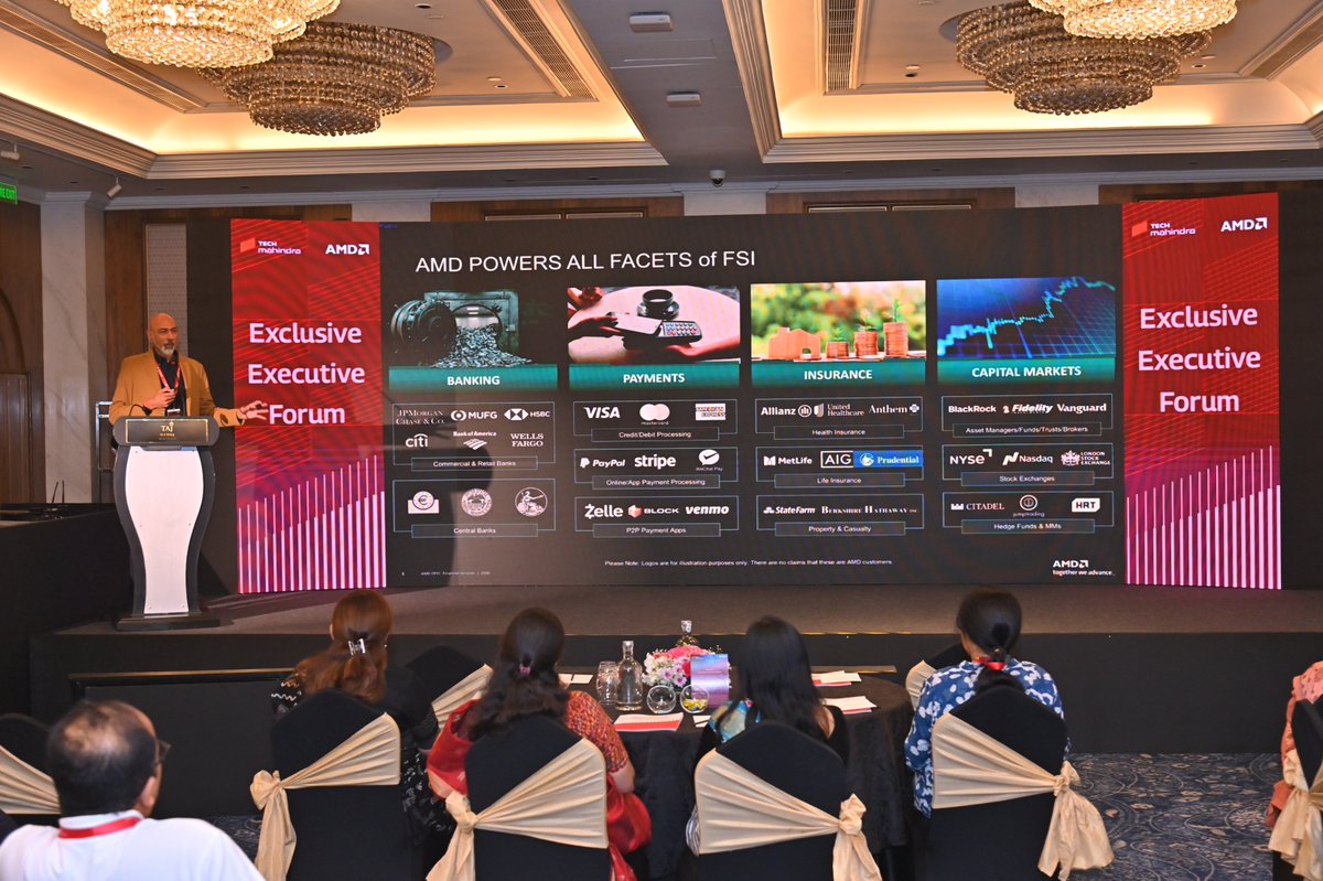 tech_mahindra's tweet photo. ✨ A Powerful Exchange of Ideas at the Exclusive Executive Forum ✨

Tech Mahindra, in partnership with AMD, successfully hosted an #ExclusiveExecutiveForum centered on AI at the Core: Redefining the Future of Financial Services. The evening brought together an esteemed group of senior BFSI leaders, #technologists, and #innovators for meaningful conversations on #scalingAI with purpose.

From trust‑first AI adoption and governance to moving beyond pilots and building production‑grade, future‑ready architectures, the discussions offered practical insights and real‑world perspectives on operationalizing #AI securely and responsibly across the #BFSI ecosystem.

We extend our sincere thanks to our panellists, speakers, partners, and participants for making this a truly engaging and impactful dialogue. Together, we continue to shape the future of AI‑led #enterprisetransformation.

 Swipe through the event glimpses capturing moments from this engaging exchange.

Know more about our #BFSI services and offerings: https://t.co/CW62T2CKy6

#ScaleAtSpeed #AIinBFSI #ResponsibleAI #FutureOfFinance #AIDeliveredRight