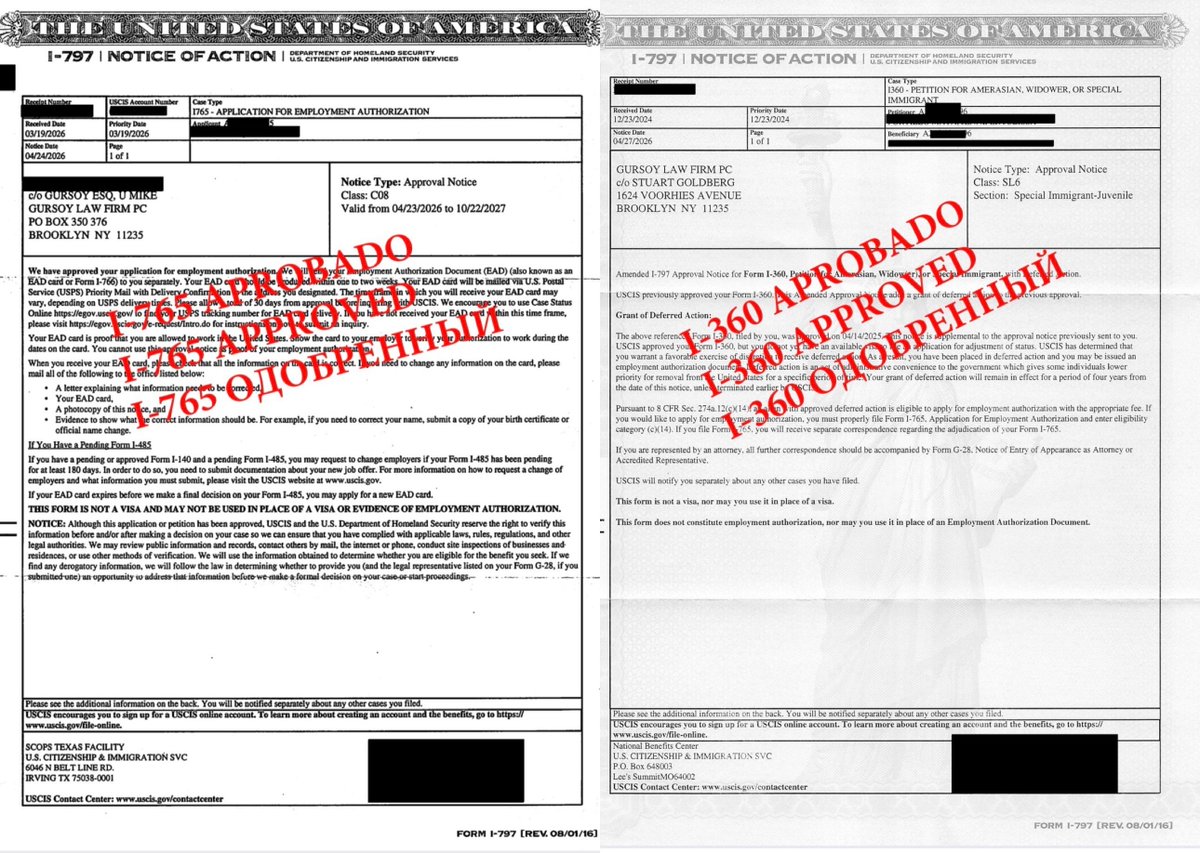 Gursoylaw's tweet photo. Just secured an I-360 approval for a client in our Brooklyn community. This is more than a win; it’s a path to independence and permanent residency without relying on an abuser.
​The law provides a confidential way out. Let’s get you protected. ⚖️
​#Immigration #VAWA #Brooklyn #USCIS