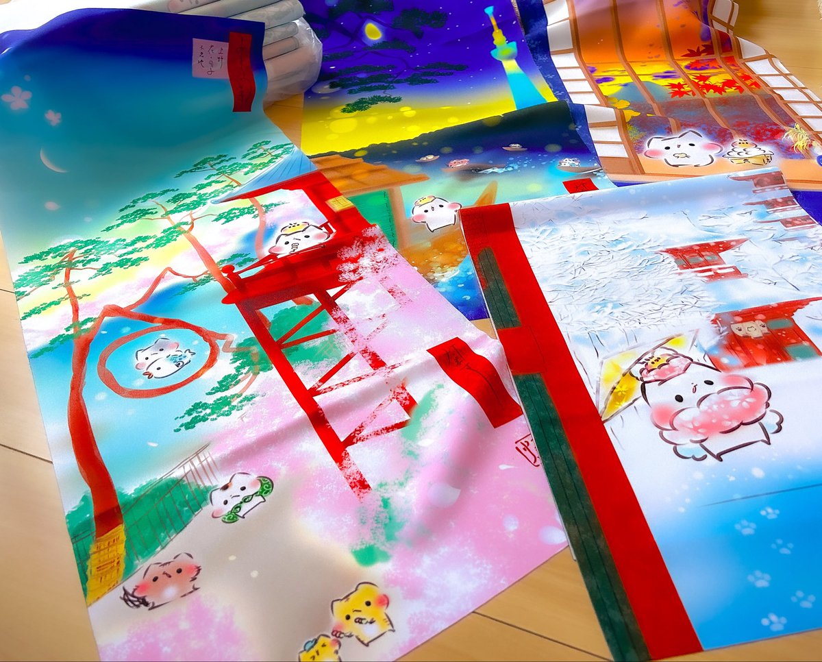 ぬぬぬ様　画像確認用 手ぬぐい作ってみたのですが、印刷がとっても綺麗で色鮮やかで