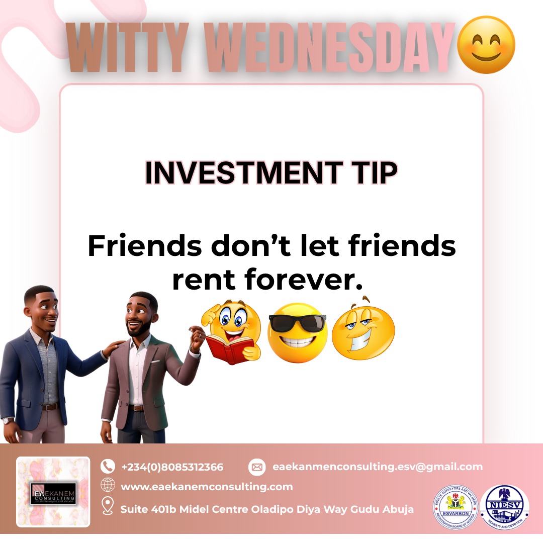 EA_Ekanem's tweet photo. We get it—renting is easy. But long-term, it’s just paying for 365 days of shelter at a time. Owning builds equity you can actually keep.
Ready to turn “someday” into “moving day”?
DM us or visit for a personalized chat on how to get there.
#EAEC #WittyWednesday #SmartInvesting https://t.co/mEzfF0ZVjh
