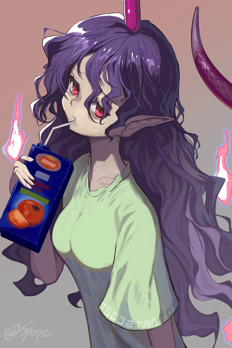 トマトジュースは血圧下がって血液サラサラになって健康に良い… #天火人ちやり #東方project 