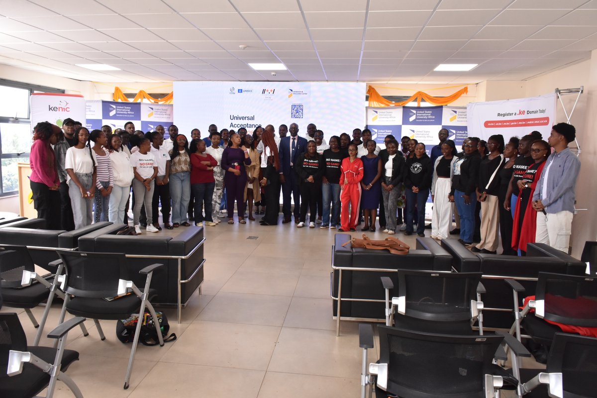 KenicTLD's tweet photo. Faces from our Universal Acceptance Day 2026 at United States International University - Africa

#internet4all #UADay2026 #ICANN #UNESCO
#DotKE https://t.co/EdQHLrukmO