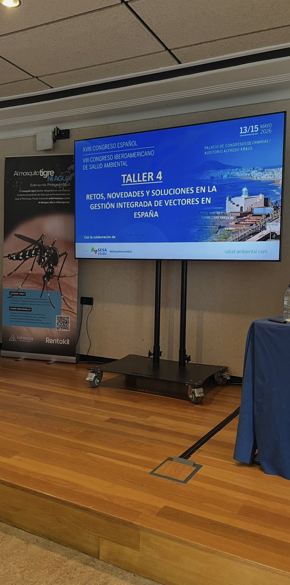 rubueno10's tweet photo. 📢 Comienza el Taller de la @SesaTweet sobre “Retos, Novedades y Soluciones en la Gestión Integrada de #Vectores en España”, impulsado por @lokimica y @Rentokil_es 🦟🦠 
#ControlVectorial #Mosquitos #Arbovirosis #Dengue #Chikungunya #FiebreDelNilo https://t.co/74OwdZNcNz