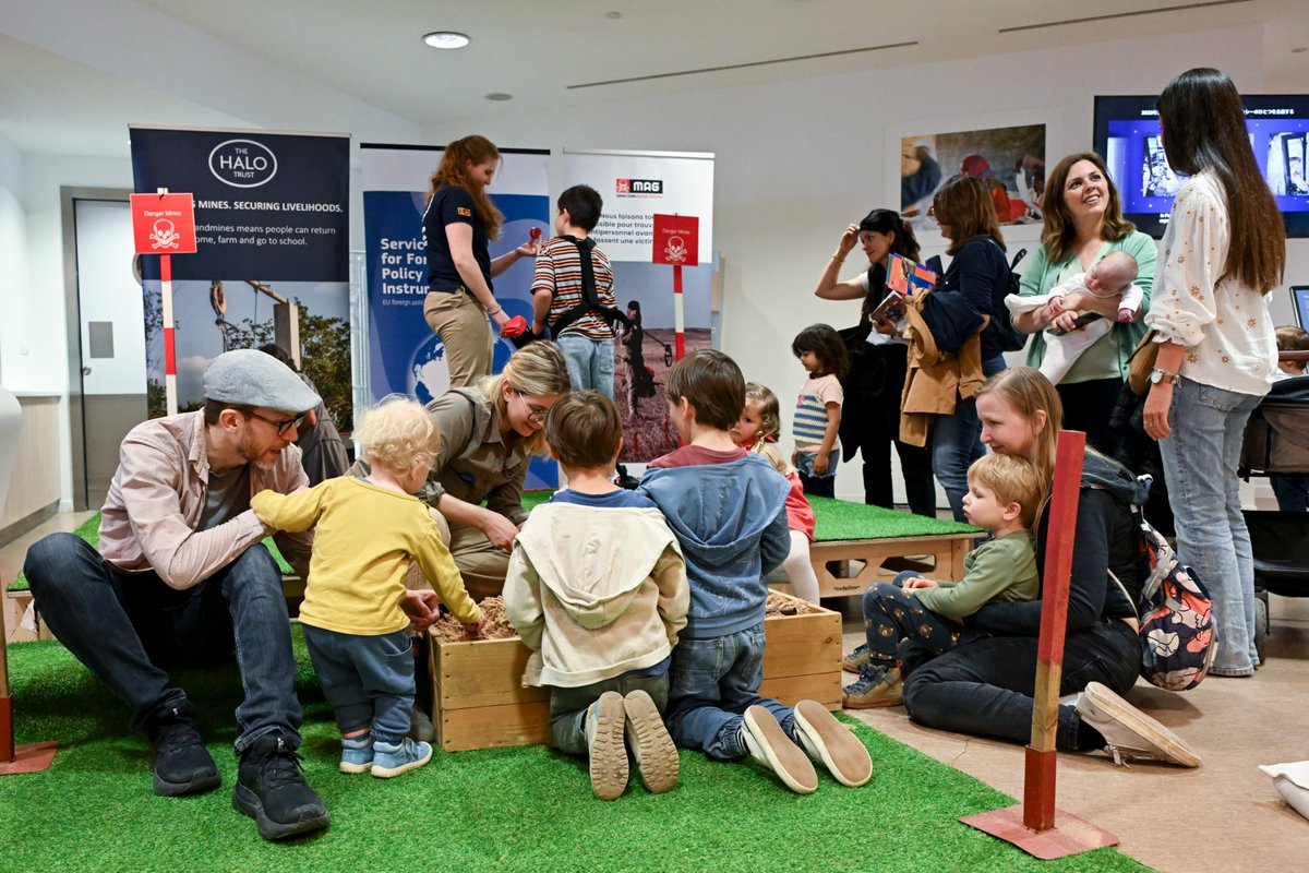 TheHALOTrust's tweet photo. We were delighted to join colleagues and partners including @MAGsaveslives, @tech4tracing and @herorats at the @eu_eeas open day in Brussels last weekend, highlighting the impact of EU support on communities affected by conflict and explosive hazards. 

🇪🇺 @EU_FPI funding is vital in supporting HALO to clear landmines and explosives across #Ukraine, including making key agricultural land safe for growing crops once more.

Since 2022, with EU support, HALO Ukraine has:
• Released over 1 million sq metres of previously unsafe land.
• Identified more than 4.4 million sq metres of hazardous land for future clearance.
• Delivered life-saving risk education to more than 30,900 people, teaching families how to identify deadly explosives and stay safe.

This work supports farmers and local communities, saving lives, restoring livelihoods, and strengthening food security both in Ukraine and further afield through exports.

Thank you to everyone who joined us to hear more about our work and see some of our demining equipment in action.

🔗 Our work in Ukraine: https://t.co/027S9omGMC