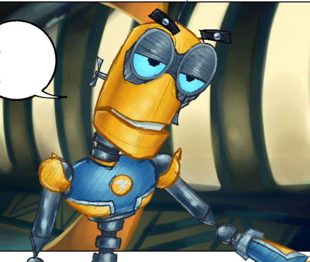 Evilcry17's tweet photo. I'm gradually continuing to work on the comic.
The comic will explore Bolts conflict with others and himself over his evil actions. He'll have his own arc, and how will it end?

Completed pages: 26 of 34

#boltsandblip #robots #comics #TCoV https://t.co/SW4BTr3U5m