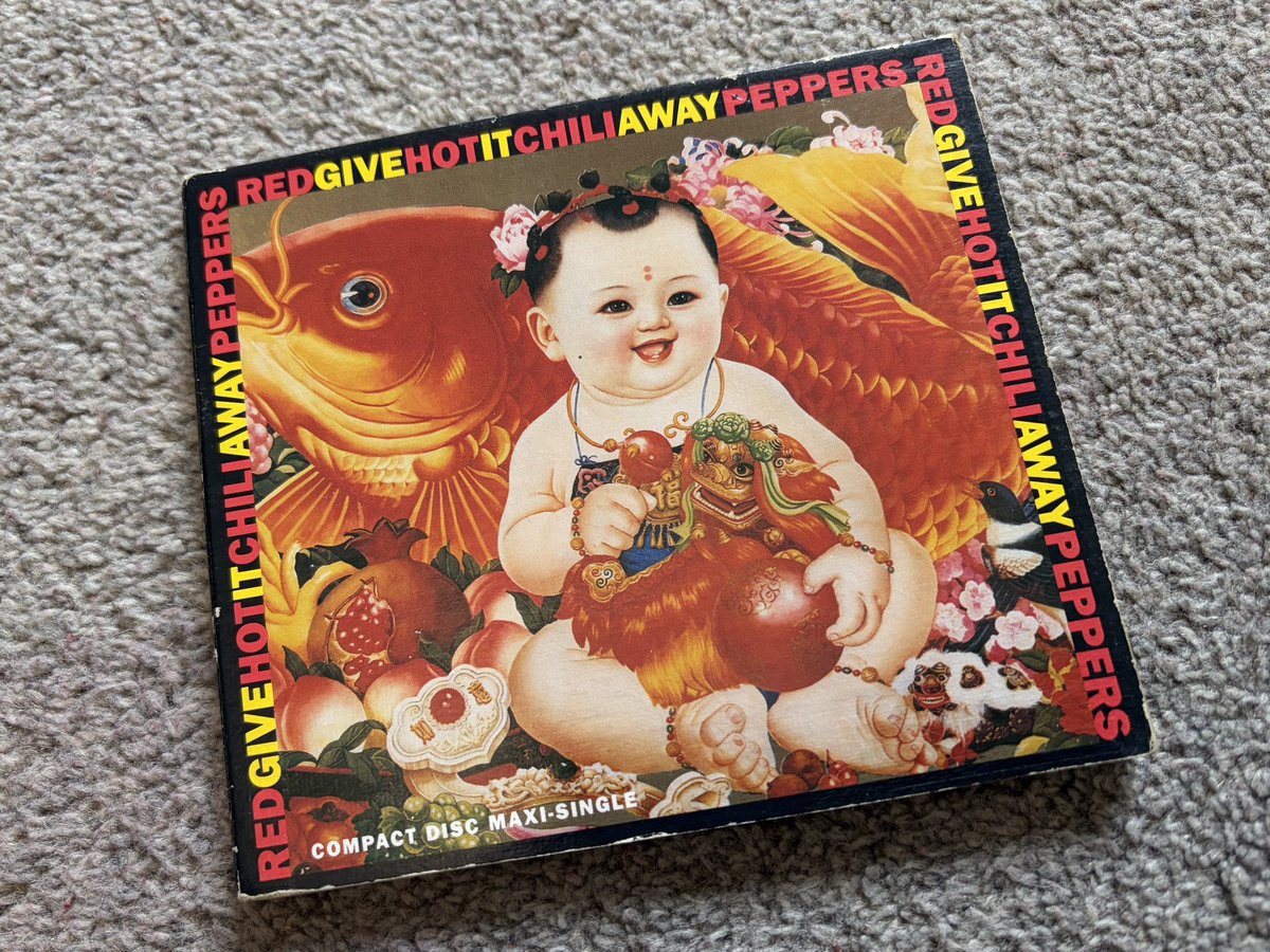 RHCPMediaFan's tweet photo. Interesting Maxi-Single of Give It Away as the 3rd CD version I’ve picked up of this release. https://t.co/0InWEKM0ix