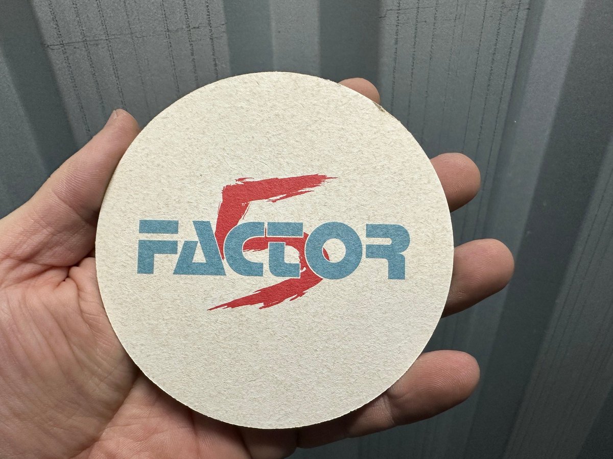 DRP_Museum's tweet photo. Aus unserem Fundus: Bierdeckel von der Spielschmiede "Factor 5"
#factor5 https://t.co/Fzk4PevhRq
