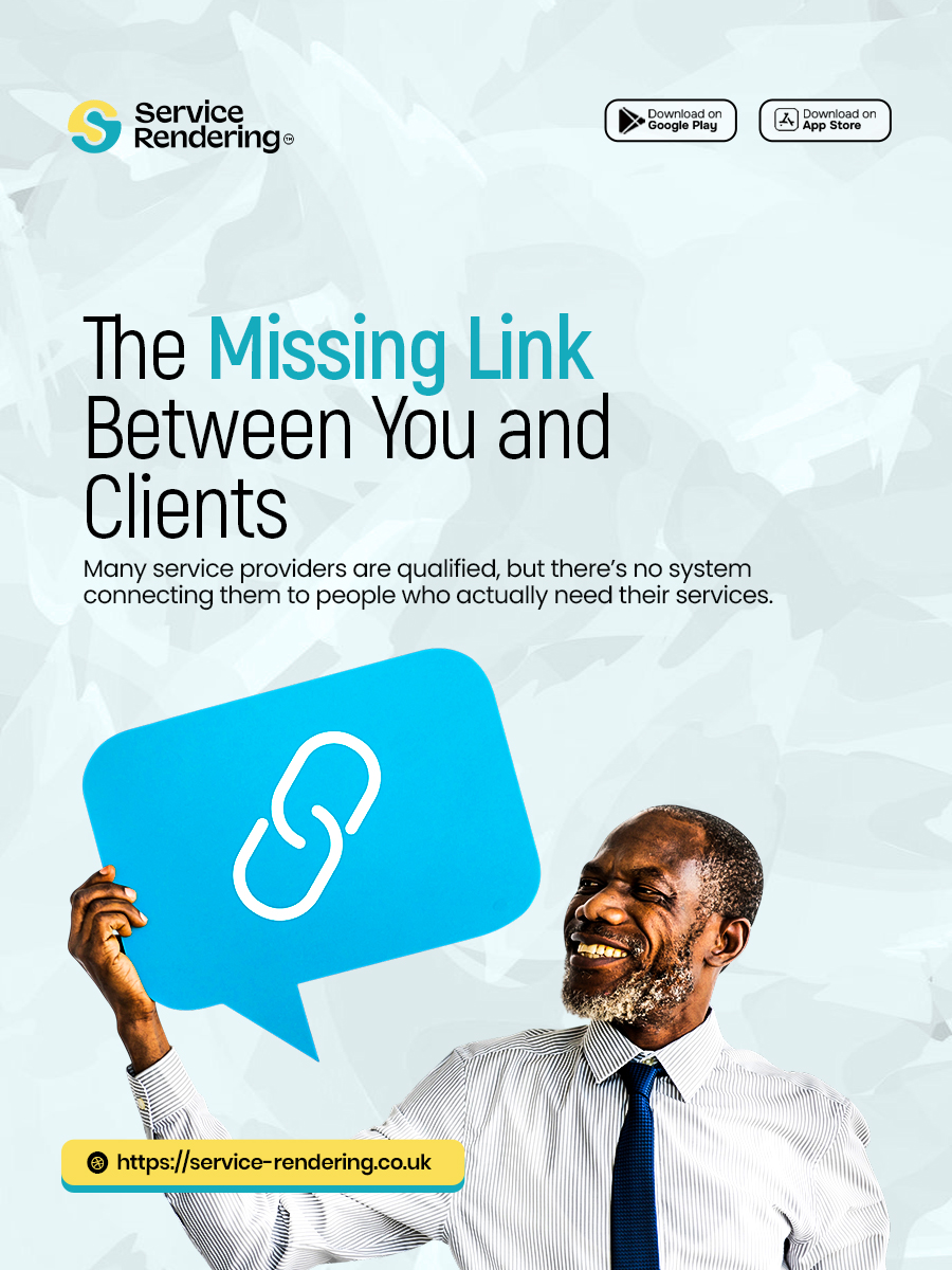 rendering96247's tweet photo. Stop searching. Start connecting.

Whether you need a skilled professional or you offer a service, Service Rendering brings trusted providers and real clients together in one simple space.

📲 Download on all app stores today

#DigitalMarketplace #ConnectAndGrow #UKServices https://t.co/iV9Vy15AD7