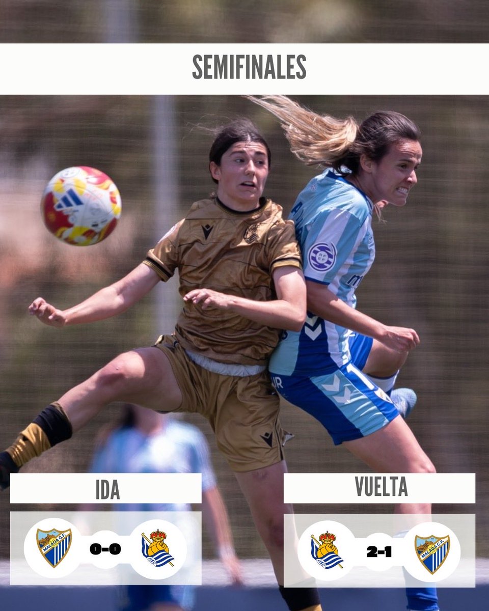 Futboleras's tweet photo. La @RealSociedadFEM B consiguió remontar en la prórroga en el encuentro de vuelta tras una eliminatoria muy igualada frente al @MalagaCFemenino , después del empate sin goles registrado en la ida. https://t.co/OmEJOLc1M5