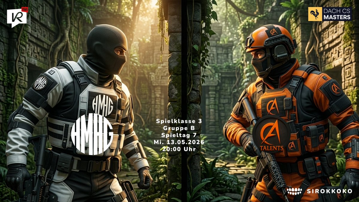 Sirokkoko's tweet photo. Sooo!

SPK 3 B Clash ums Mittelfeld!

HatMalHöherGespielt vs Aurora Talents

Start 20:00 Uhr 

ttv/sirokkoko

@dachcs @krtivi @hatmalgespielt @AuroraEsport_eV @devuscs @kryptoN_cs @HansWorst_ @NDcsgo @TrudoCS https://t.co/ML1JBd2BcR