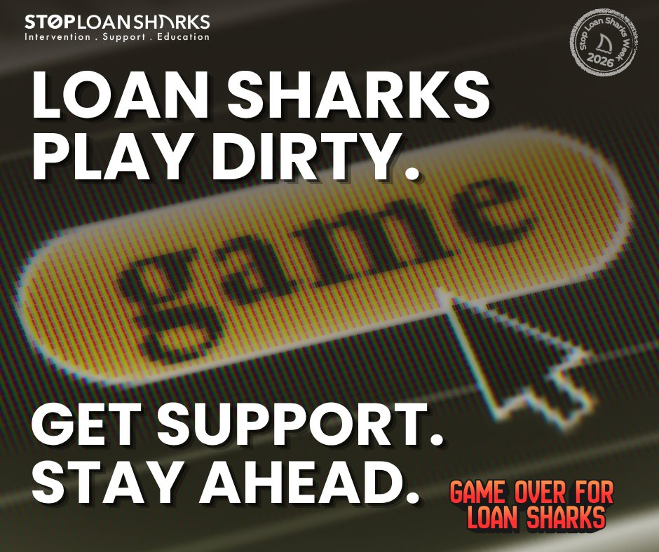 nworccsp's tweet photo. This #StopLoanSharksWeek, the tactics loan sharks use to play games with people’s lives have been exposed. Threats,pressure and fear are all part of how illegal lenders try to keep people stuck.  #GameOverForLoanSharks.
📞 Stop Loan Sharks: 0300 555 2222
🌐https://t.co/t7dUO7rP7r https://t.co/stSC4kO9Uq