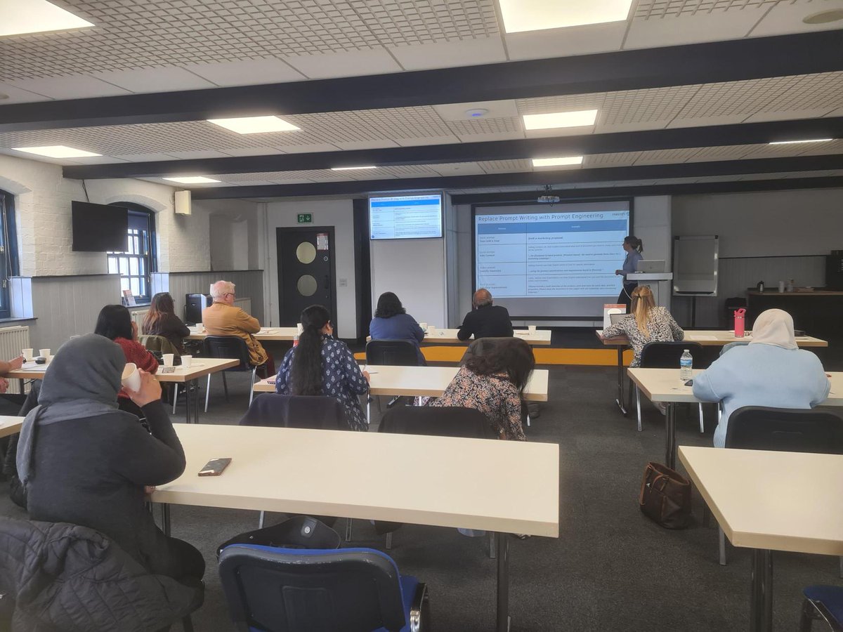 valonline's tweet photo. A huge thank you to Meesh Consulting for delivering today’s #AITraining at Voluntary Action LeicesterShire free of charge.

Your support and expertise mean a lot, and we really appreciate you helping our #community sector build confidence with AI.
@VAL_SST
#DigitalSkills #askVAL https://t.co/GlczxbNV4S