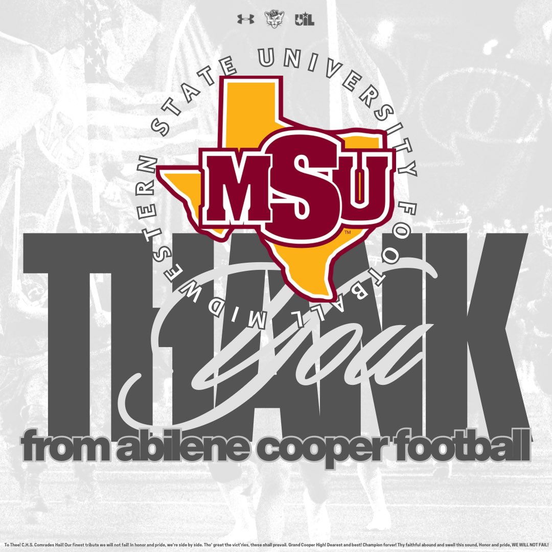 Abilene Cooper Football tweet media