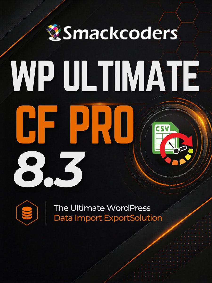 smackcoders's tweet photo. 🚀 Ultimate CF Pro 8.3 is live!

✅ Enhanced Meta Box Support
✅ Advanced XML Processing
✅ Better Multi Language Compatibility
✅ Improved Stability &amp; CRON Reliability

Update now for a smoother WordPress workflow.

#WordPress #MetaBox #XMLProcessing #PluginUpdate https://t.co/SwE1fd9R2F