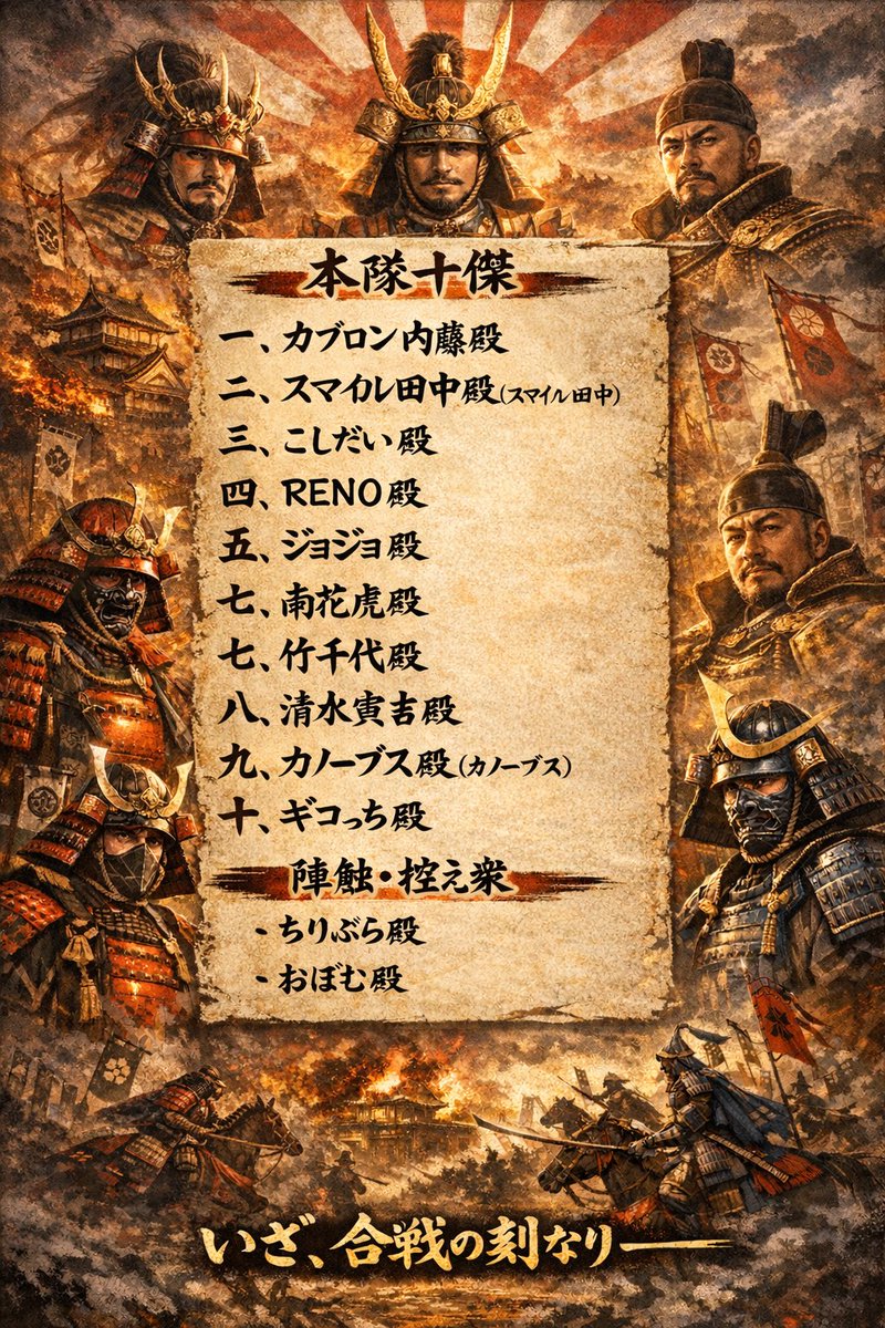 Ponopommn's tweet photo. S 2戦国演武大会を調査兵団さん＋卍の野望の合同で開催しました(*･ω･)ﾉ
戦争中ぶつかり合った一門同士でしたがディスコにてVC繋ぎながら楽しく♪( ´▽｀)
クイズでは難問が続き大喜利が始まったり楽しい時間を過ごせました✨
参加してくれたみんなありがとう🥺
#信長の野望真戦
#戦国演武大会 https://t.co/M9GJc6CMa0