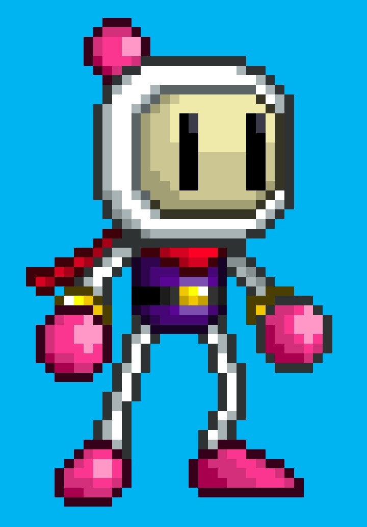 Axel26103's tweet photo. Bomberman 💣
#ssf2 #SmashFlash2 #SuperSmashFlash2 #Pixelart https://t.co/dajqFRizWG