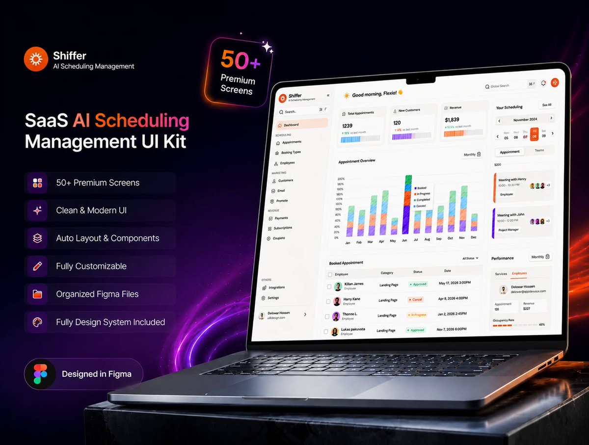 anuwar380's tweet photo. 🚀 Just Launched on UI8!

SaaS AI Scheduling Management UI Kit 🎨🤖

🔗 Get it here: https://t.co/BsRAowLlGQ

#SaaS #AI #scheduling #management #ui #uikit #AIScheduling #uidesign #webdesign #uxdesign #app #design #designer #website #UI8 https://t.co/qfFs4vaGQB