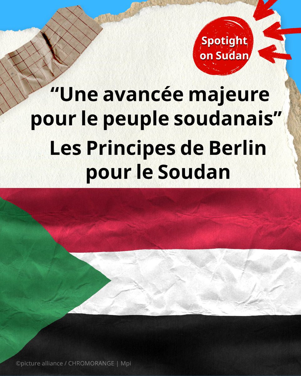 halloafrique's tweet photo. Mettre fin à la guerre au #Soudan. Soutenir le peuple soudanais. L’Allemagne 🇩🇪s'engage.
4 lignes rouges:
🚫Aucune issue militaire
🕊️Trêve. Maintenant.
🫱🏻🫲🏾Cessez-le-feu durable
🏛️Retour au pouvoir civil
La paix ne se négocie pas demain.
#HalloAfrique #paix #aidehumanitaire https://t.co/kTqRrBWkE3
