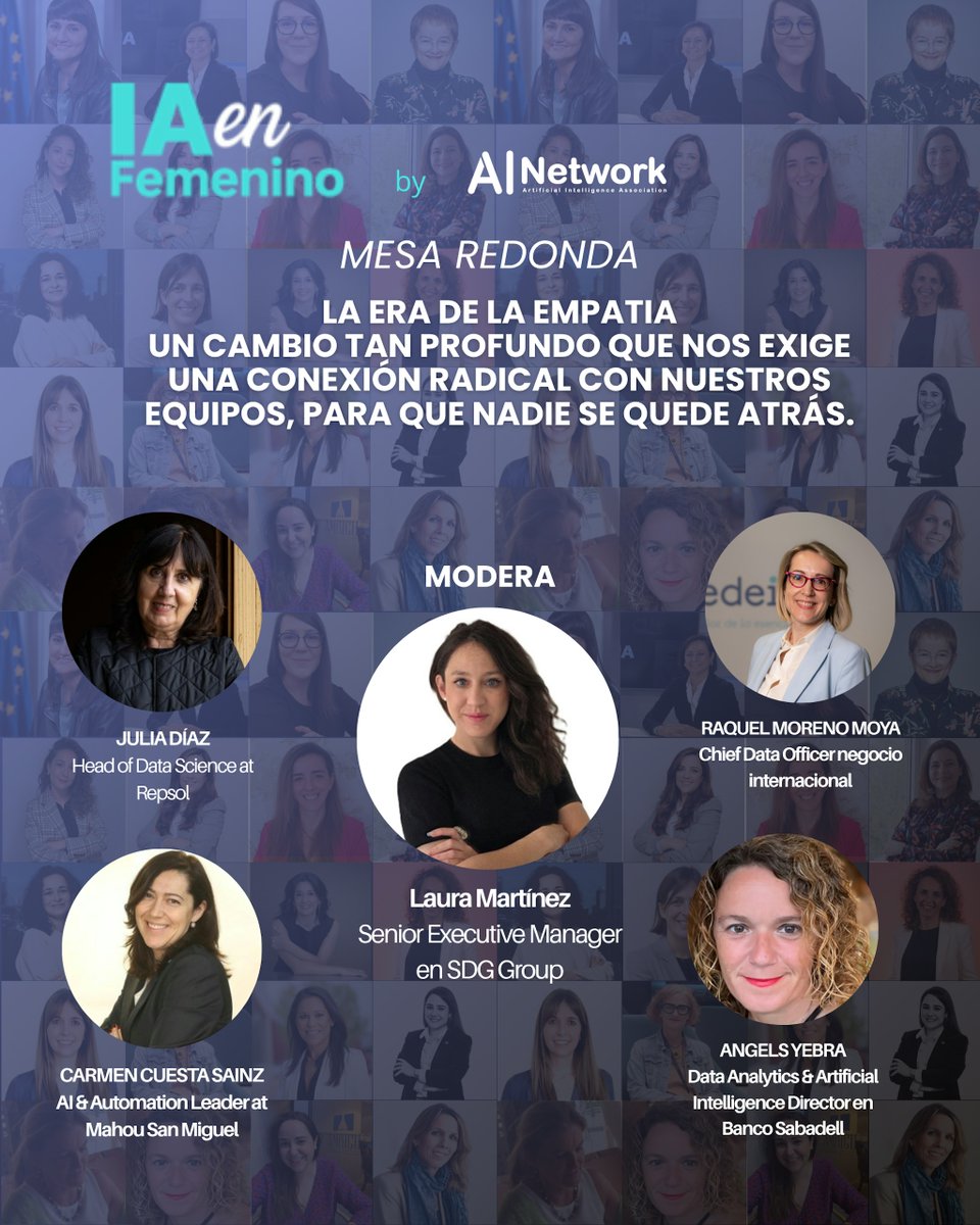 AI_Network_es's tweet photo. 👉 ¡No te quedes sin tu plaza! → https://t.co/7xFbn6A4n1

#IAenFemenino #MujeresEnIA #TransformaciónDigital #EmbajadorasIAenFemenino #AInetwork https://t.co/V9mYy99407