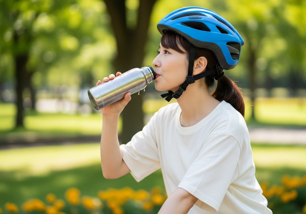 wimo_ebike's tweet photo. 最近、
暑い日が増えてきました。

自転車は風が気持ちよくて、
意外と暑さに気づきにくいことも。

水分補給は、
「喉が渇く前」が大切と言われています。

無理せず、
早め早めに補給したいですね。

最近は、
アイススラリーなども注目されています。

#自転車 #サイクリング #熱中症対策 #wimo https://t.co/mMiyXvkonm