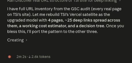 MayankT800's tweet photo. Since yesterday Claude's been asking to bless its work, instead of asking me to review its work. https://t.co/vH6tU1wn1F