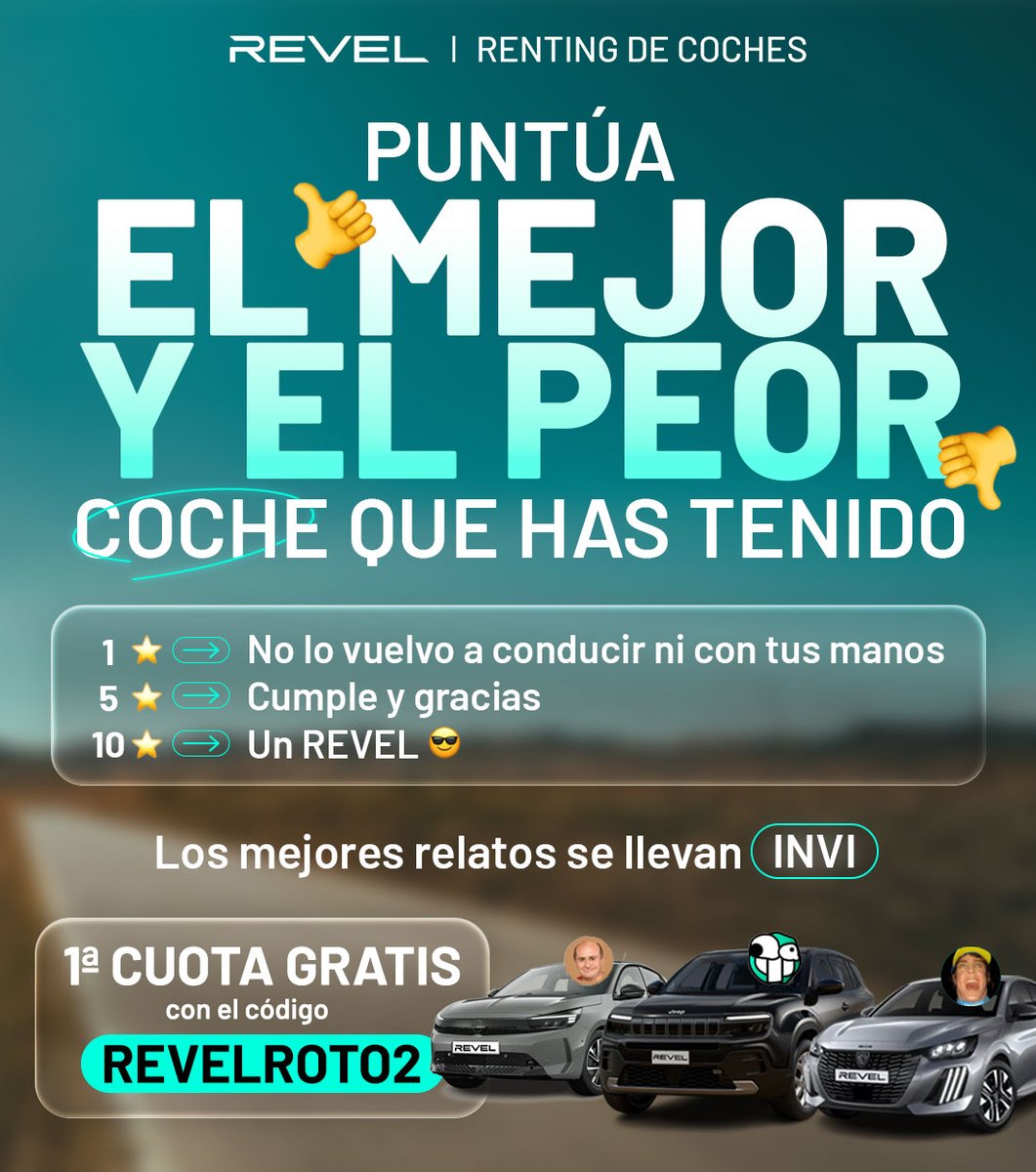REVEL | Renting de Coches tweet media