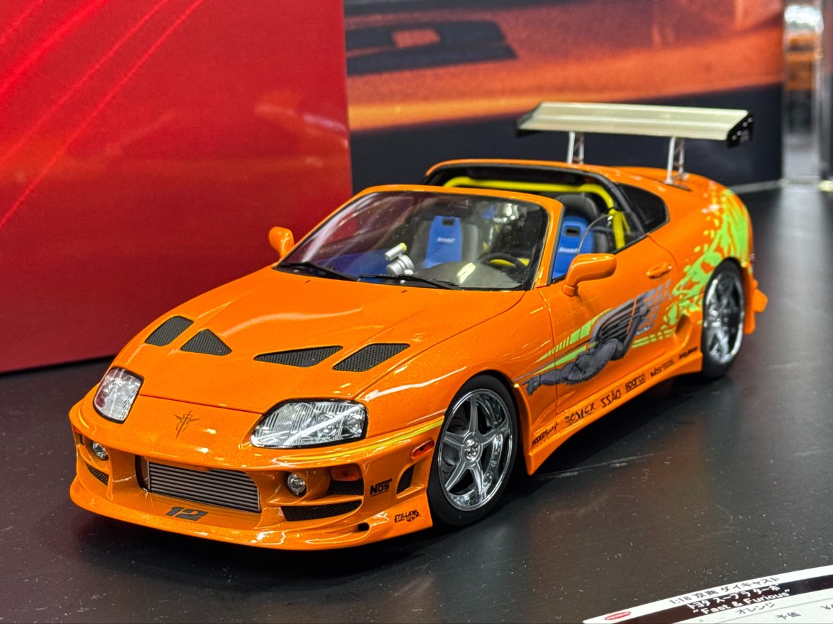 ワイルドスピード ミニカー2台 京商1/18ダイキャスト(！！)ミニカー新作のワイルドスピード劇中車2台