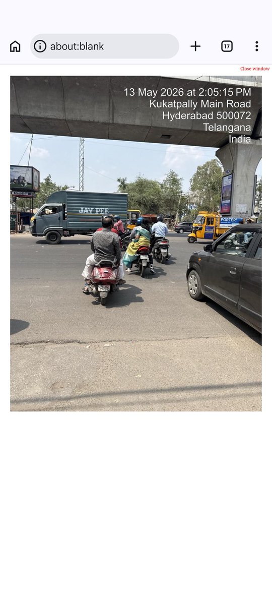 ksr_hyd's tweet photo. @HYDTP why 2 challans issued for the same time &amp; same place for so called traffic violation, as there is no sign board not to cross the road, opp to NKNR garden bedside Amor Hospital, Kukatpally. https://t.co/DrGyHghG5U