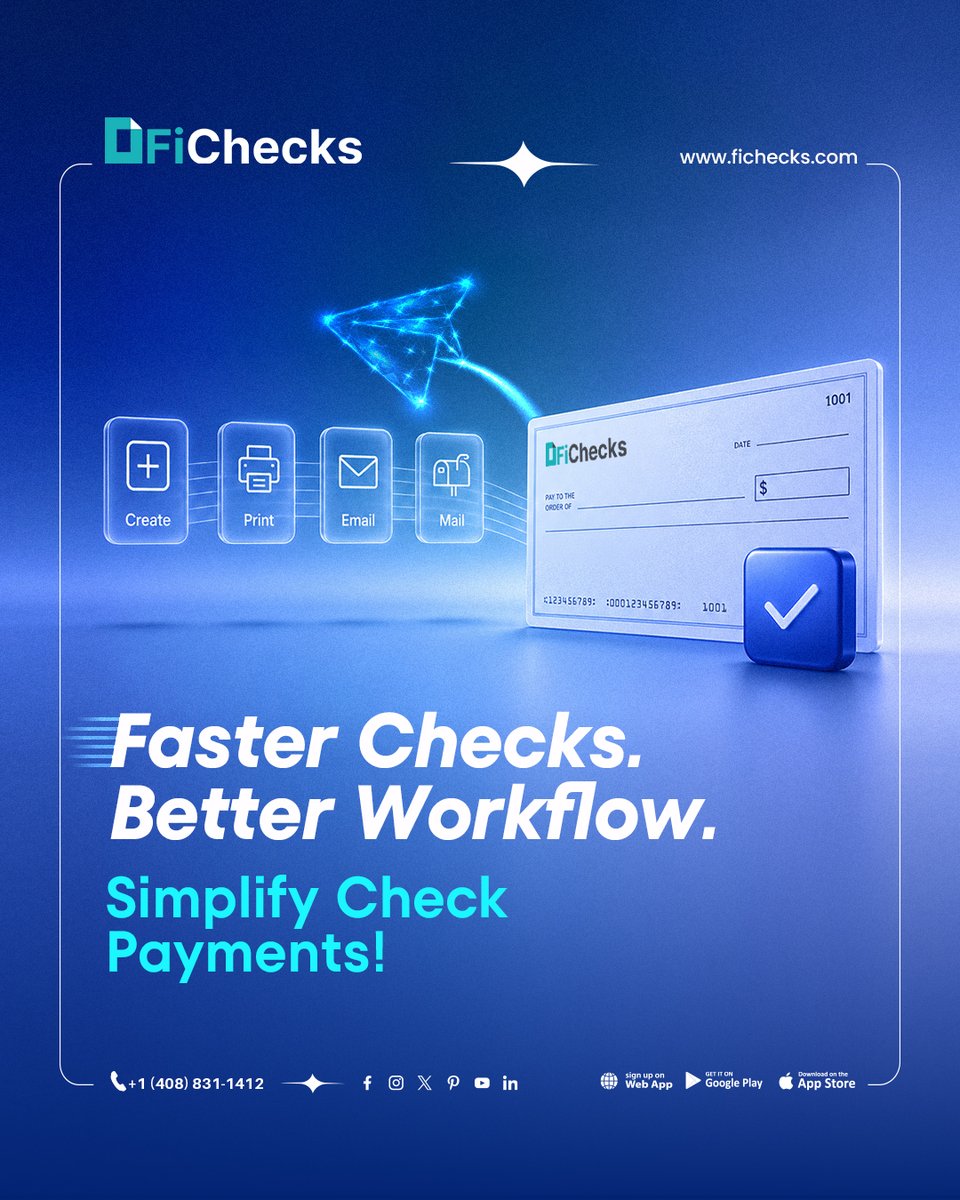 fichecks's tweet photo. FiChecks simplifies business payments by allowing users to create, print, email and mail checks from one secure platform.
#fichecks #checkpayments #fintechsolutions https://t.co/xgAJyGAmVF