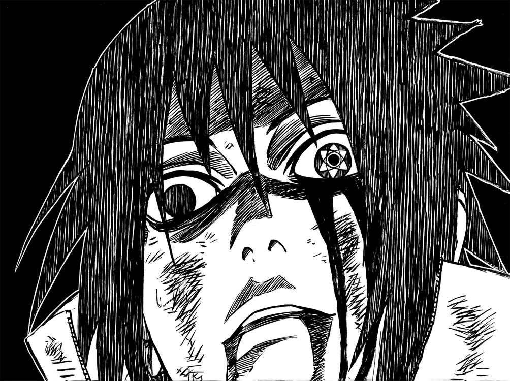 Sasukebix's tweet photo. The only time where calling Sasuke “edgy emo” even remotely makes sense is one single arc, yet people pretend that was his entire personality for the whole series. Also let’s not pretend it’s not understandable why he’s like this here https://t.co/uO3wkUSw1E
