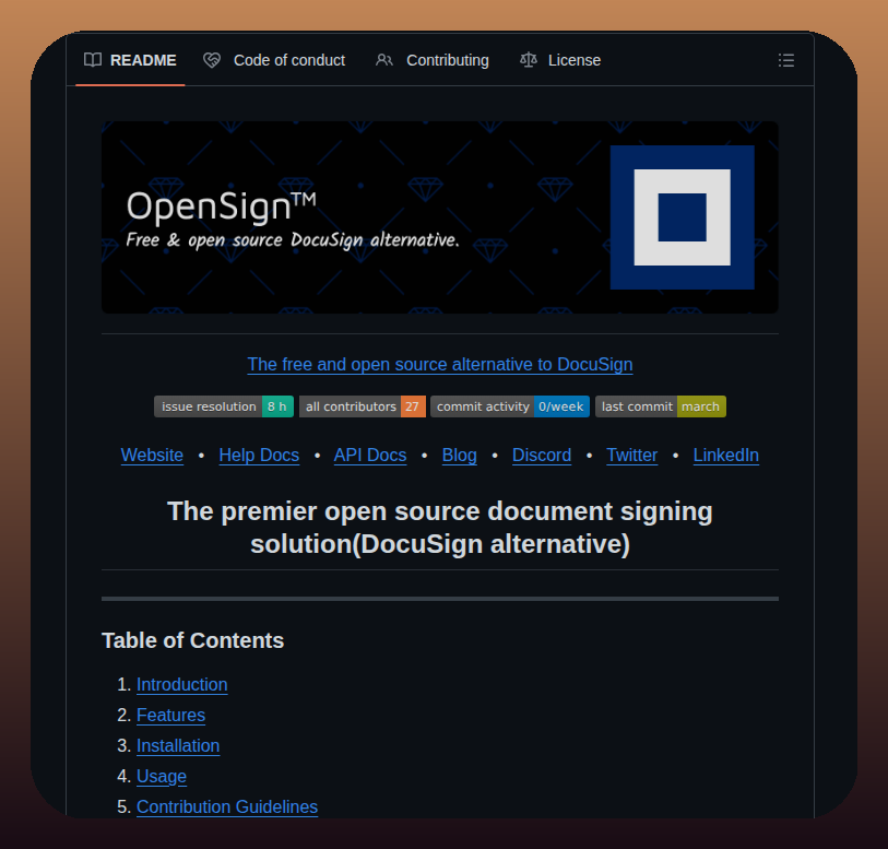 tom_doerr's tweet photo. Open-source DocuSign alternative for PDF signing

https://t.co/uUk99Fikg9 https://t.co/hf6cXsg2Nm