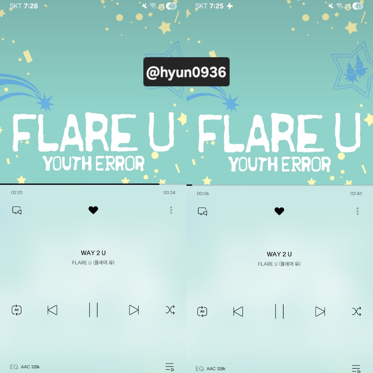 mycherryou's tweet photo. 🍀플레어유 음원 스밍 인증 타래🍀
05.13 19시!

#FLAREU #플레어유
#YOUTH_ERROR #WAY2U
#WAY2U_Streaming https://t.co/D0tmN6Oplv