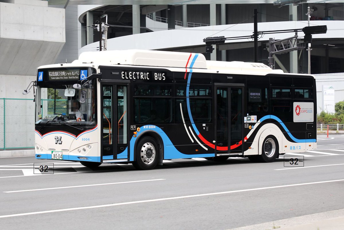 阪急バス Hankyu Bus 大阪230い8004 BYD K8 1.0 8004 2023年式 [ 桜島