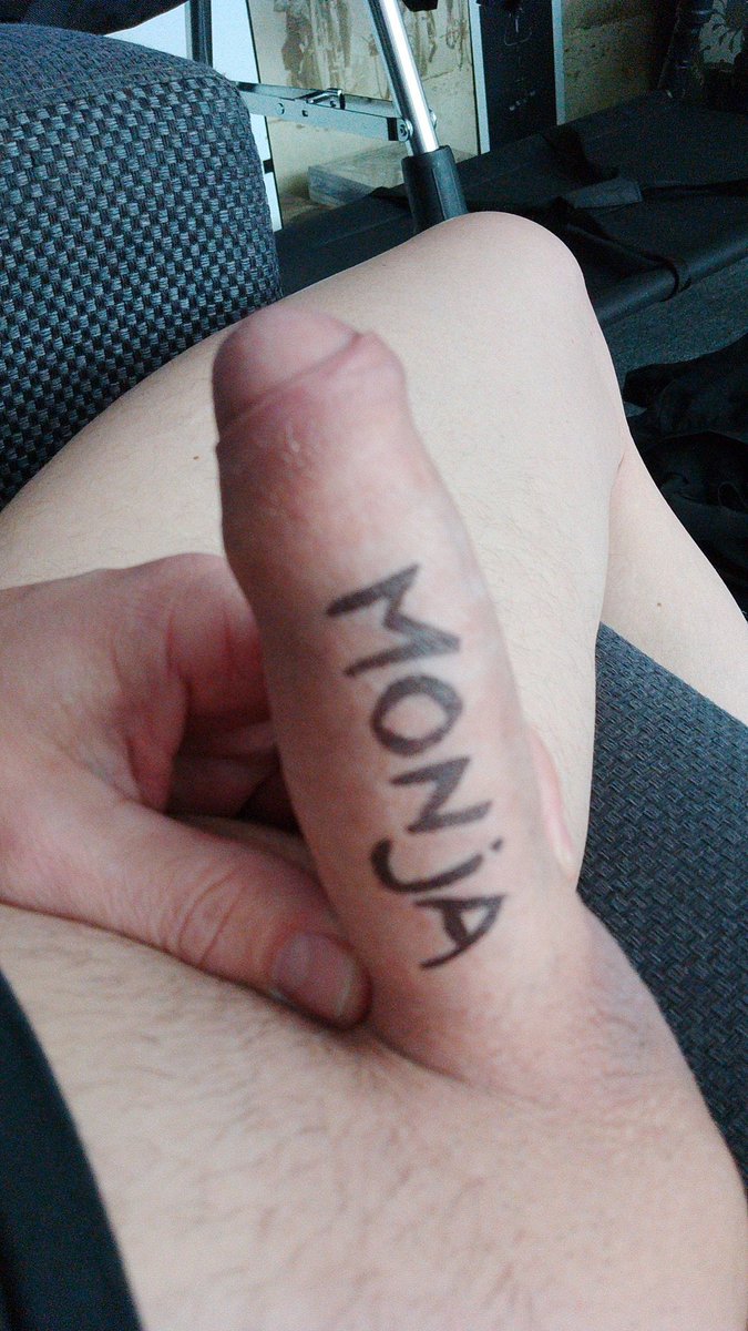 DEM0NJABABE's tweet photo. Omg things like this turn me on alot 

Wrote my name on his cock ☺️ https://t.co/Wu60P53ywv