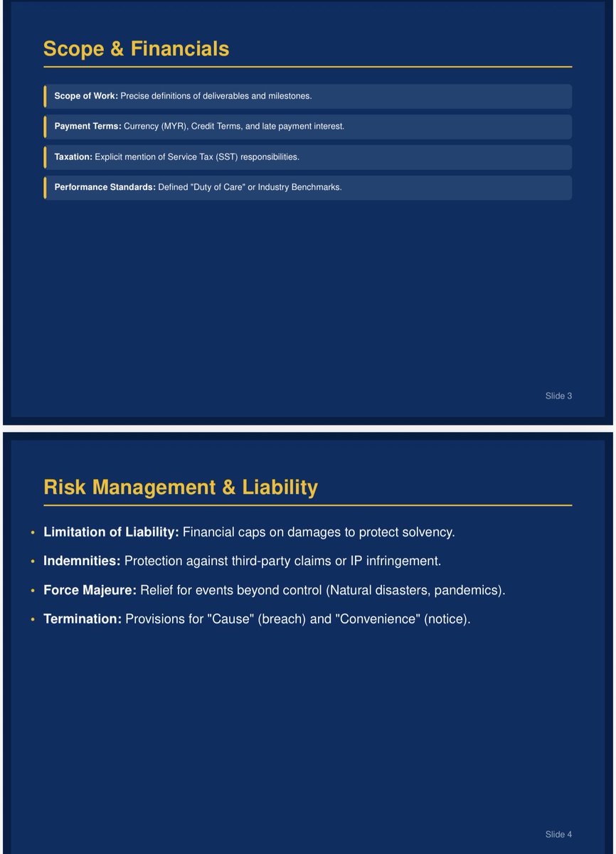 arellmii's tweet photo. We share here some of the general picture on contract matter. While Contracts Act, Stamping Act and Companies Act provide some direct and indirect rule on commercial contracts, contracts are often divided to two main components. https://t.co/2lgiRXRNPn