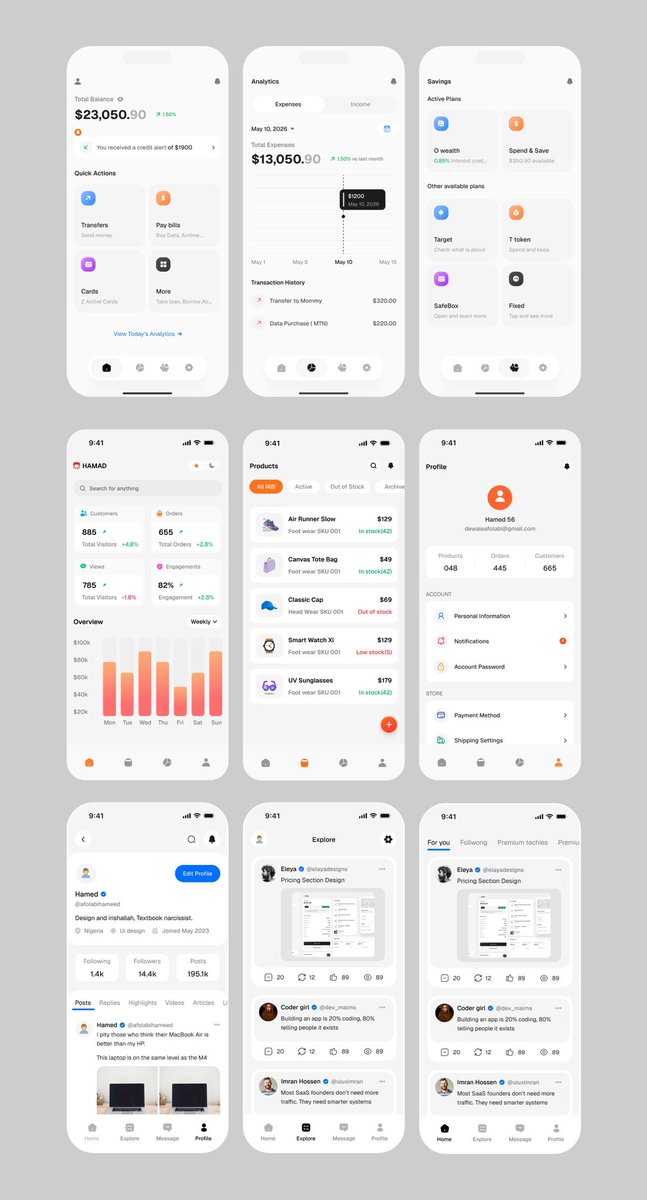 AfolabiDewale's tweet photo. App design I designed from scratch! 

Mobile apps>>> https://t.co/WqBr7aLTGZ