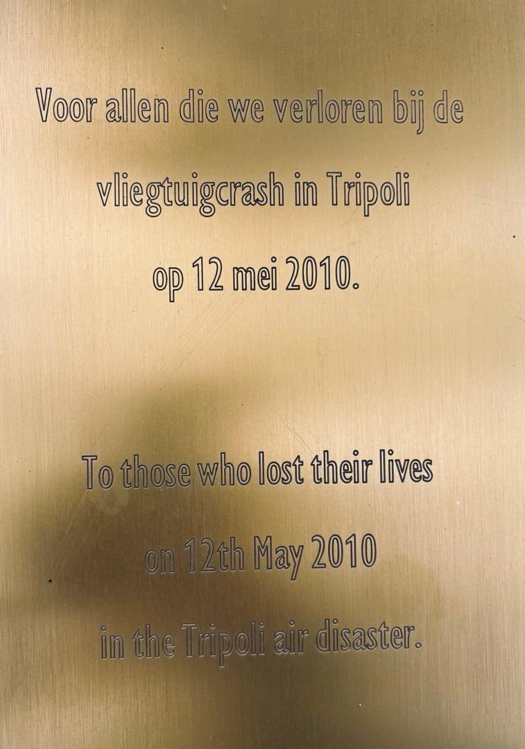 NLambLib's tweet photo. Yesterday I attended the commemoration of the Tripoli airplane crash of 12 May 2010, one of the deadliest aviation disasters in Dutch history, where 103 people, most of them Dutch, and some of them Libyans lost their lives. We remember them and stand with their loved ones. https://t.co/vRgc1W1U5l