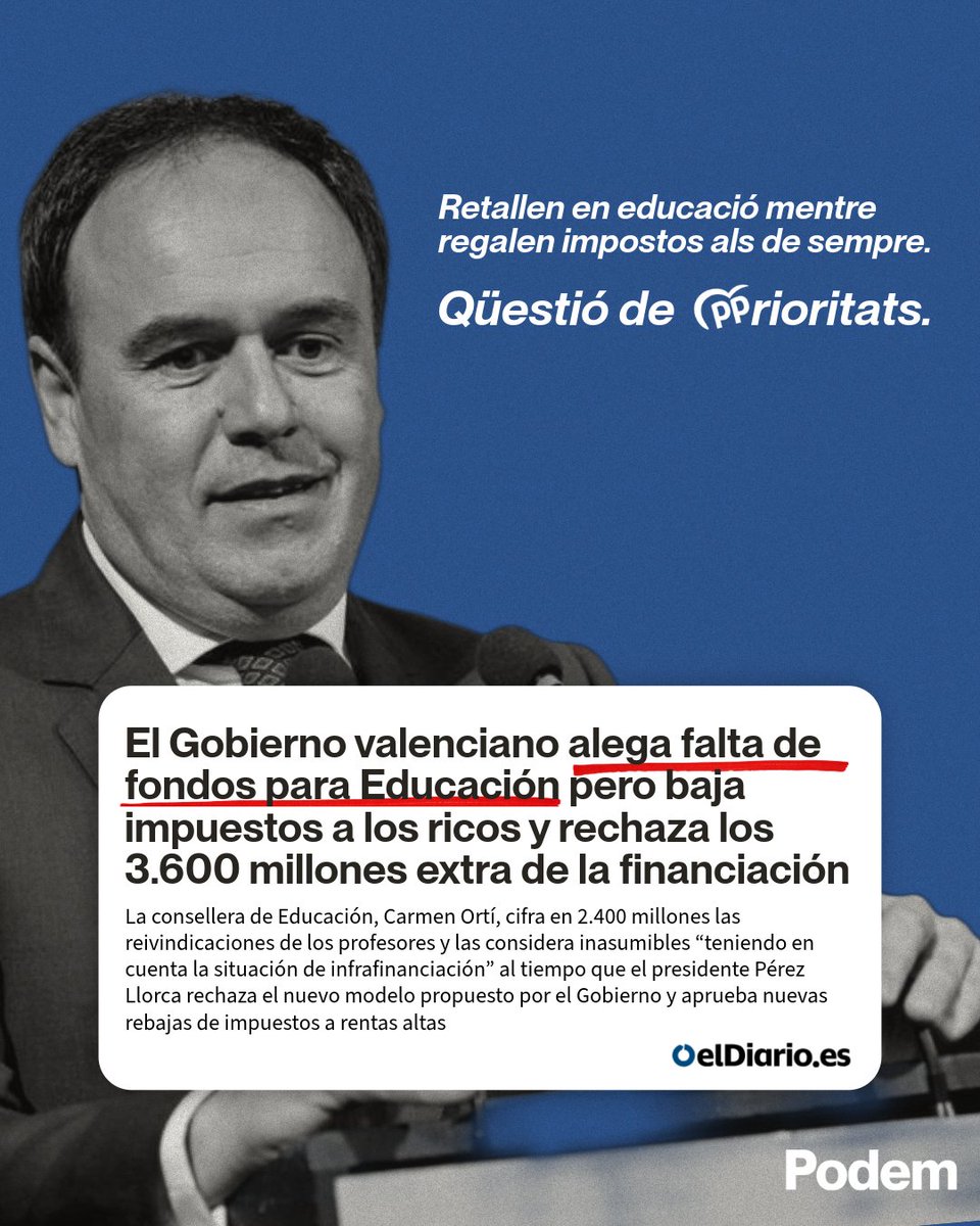 Podem tweet media
