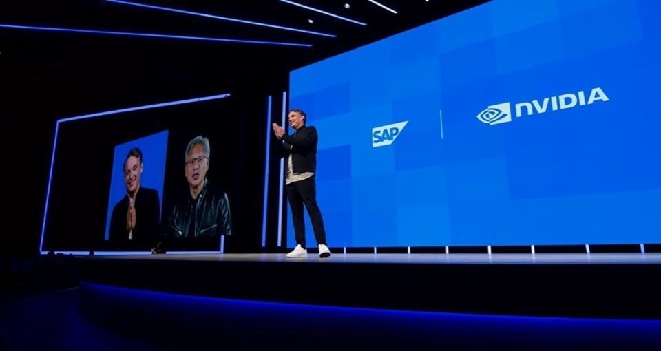 RevTrac's tweet photo. Day 2 of #SAPSapphire Orlando was a BIG day! We were thrilled to delve deeper into the evolving needs of SAP Change Management and SAP’s vision for the Autonomous Enterprise. It was great to see our customer NVIDIA on stage with SAP, showcasing OpenShell 👏 

#sap #revtrac https://t.co/oiGwyqoInA