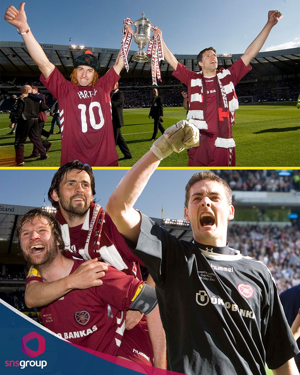 snsgroup's tweet photo. 📅 𝐎𝐧 𝐓𝐡𝐢𝐬 𝐃𝐚𝐲 𝟐𝟎𝟎𝟔

🏆 Hearts win the Scottish Cup after a penalty shootout against Gretna at Hampden. 

 #HMFC | #OnThisDay https://t.co/CLeSShqCdH