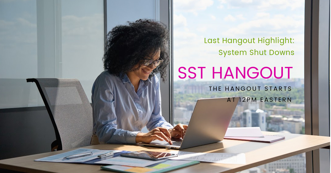 SeriouslySmartT's tweet photo. Are you ready for the SST Hangout? We start today at 12 noon Eastern! It is going to be a blast, so make sure you log in to the SST Website &amp; jump into the excitement with us. 😊👋https://t.co/Ph9ycbPctV #SSTHangout #SSTOffice #Q9 #S8 #SCIO #Clasp64 #Biofeedback #StressManagement https://t.co/CHMDbRUHty