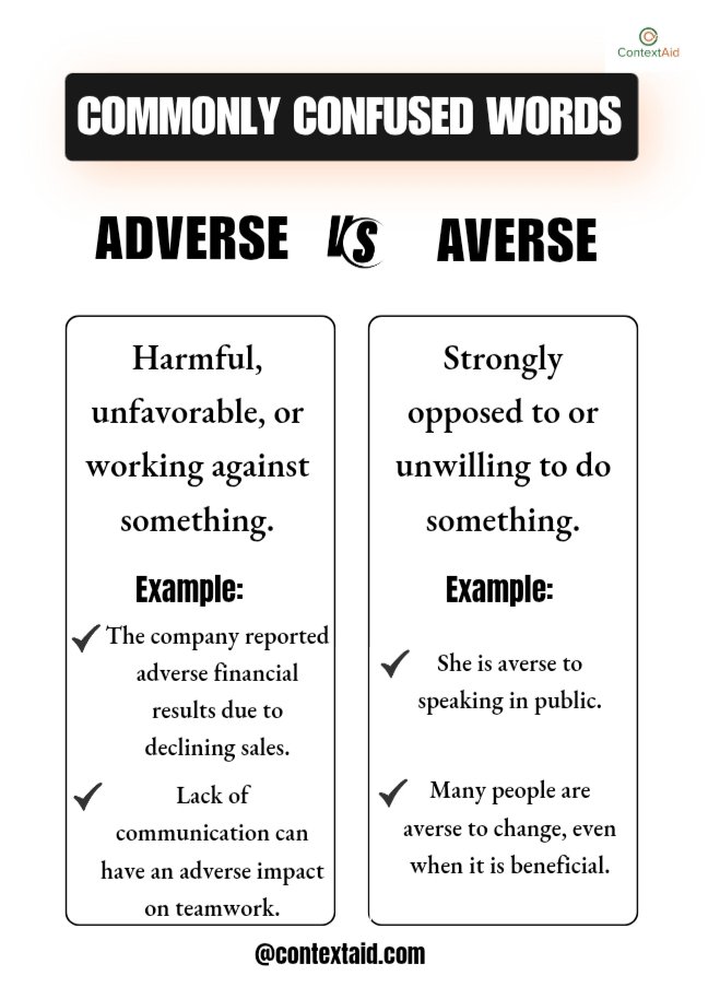 Context_Aid's tweet photo. Some words sound similar yet carry completely different meanings.

A slight difference in spelling can change the entire message.

That is why precision in language matters. Have you confused these two before?

Share your thoughts in the comment section.

#commonlyconfusedwords https://t.co/o1Txrm1oaE