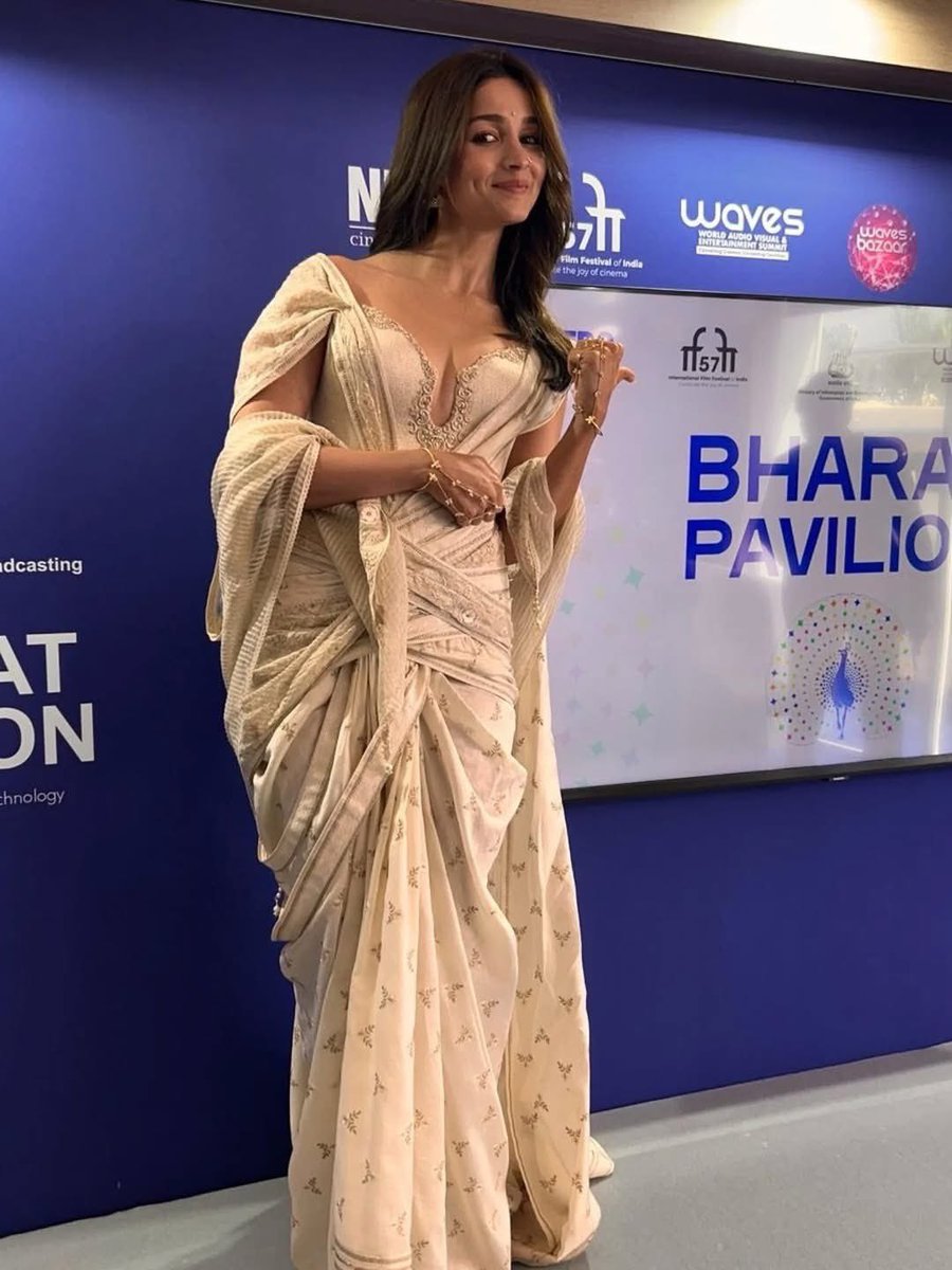 IIFA's tweet photo. Actor #AliaBhatt and filmmaker #AshutoshGowariker attended the inaugural event of the Bharat Pavilion at the 79th #CannesFilmFestival, proudly representing Indian cinema on the global stage ✨🇮🇳

#IIFA #Cannes2026 https://t.co/DZFOZJSpgA