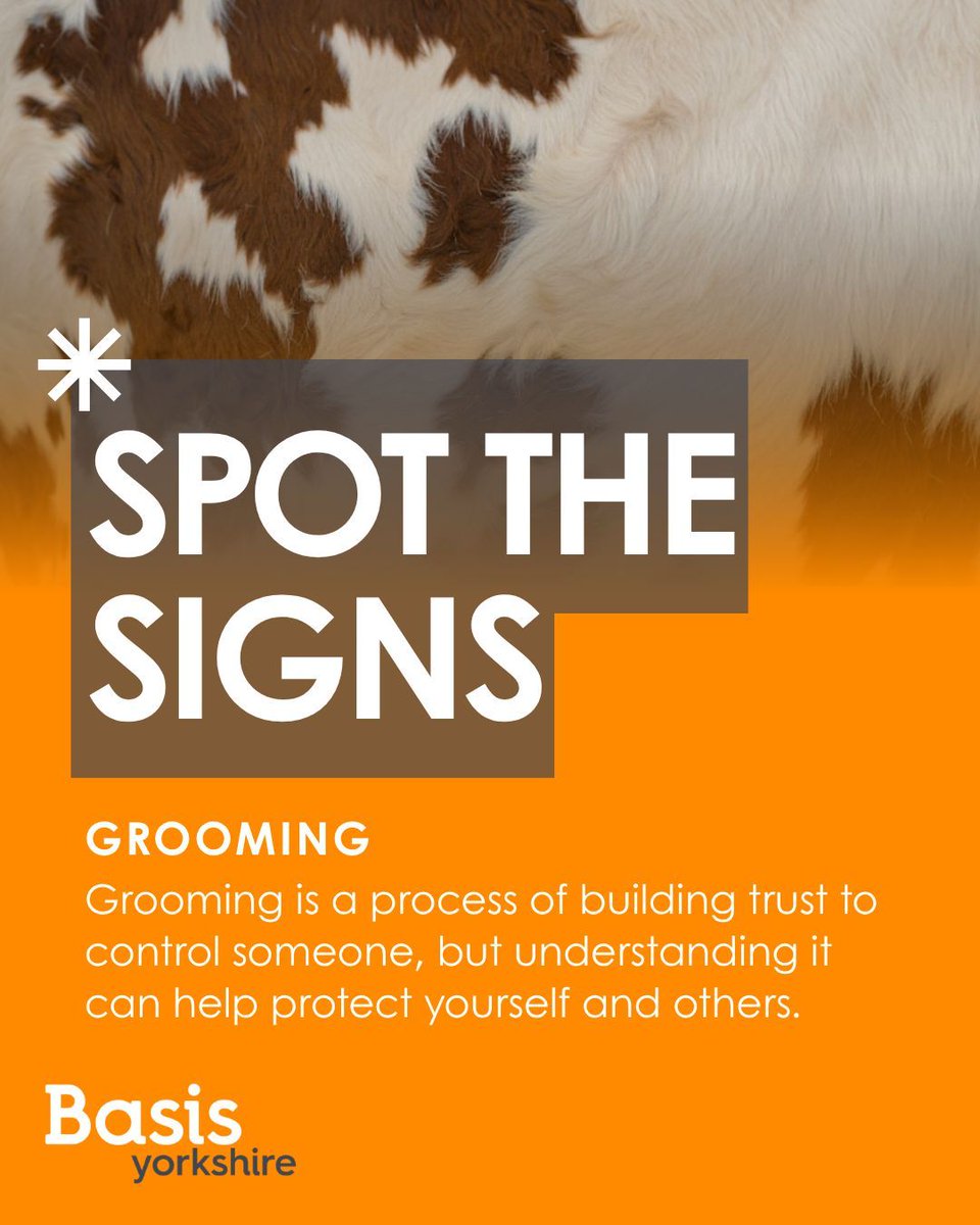 BasisYorkshire's tweet photo. Recognising the signs is important, but so is what comes next.

Being a trusted, non-judgmental space for someone can help stop harm early.

Support is available. No one has to go through this alone. 

#grooming #stopsexualabuse #leedscharity #spotthesigns https://t.co/1Oz3fdKAzi