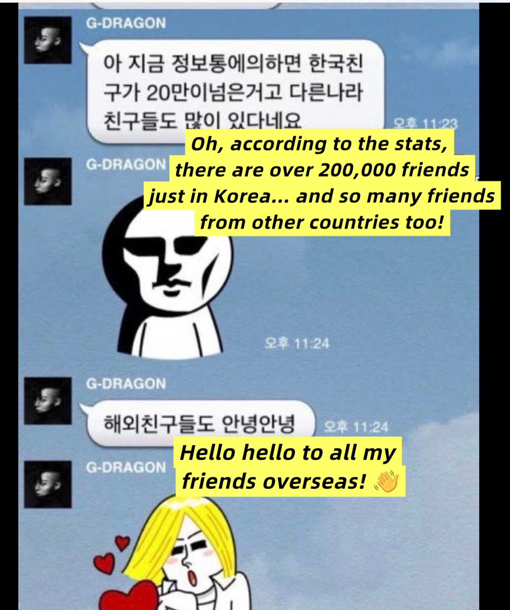 Lluq198's tweet photo. Back in 2013, the lively and playful G-Dragon chatted casually with fans, always using lots of cute emojis.🥺

👦🏻👦🏻👶👶

#GDRAGON 
#권지용 https://t.co/5RVeHmnwi0