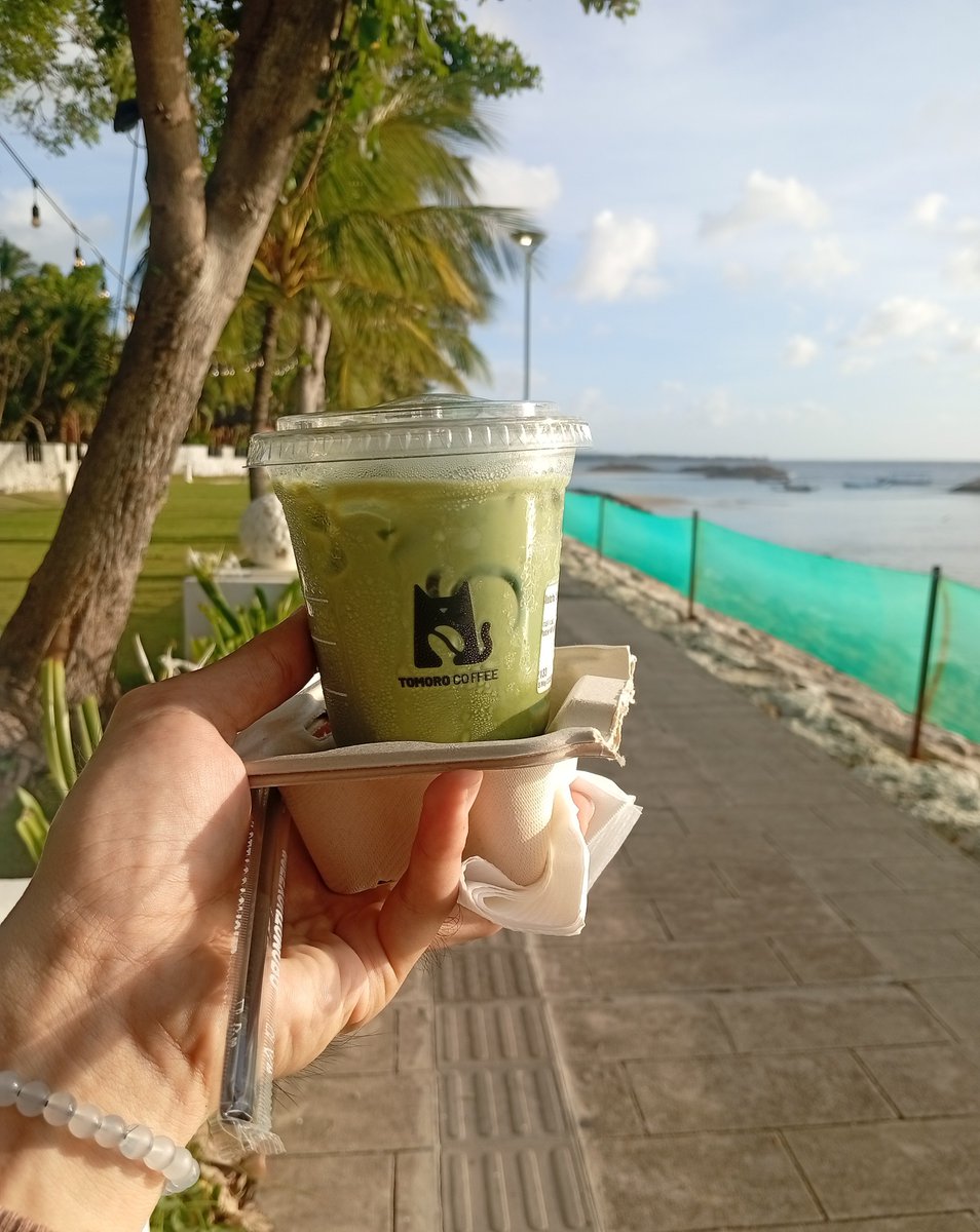 Horizonwalker_'s tweet photo. Merayakan hari yang spesial ini dengan menyaksikan mentari terbenam di pantai ditemani secangkir matcha favorit dan anabul lucu yang tiba-tiba datang menghampiri. https://t.co/pw5vIszYmJ