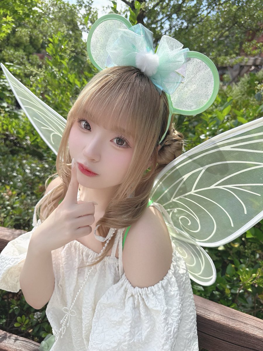 hinami28_'s tweet photo. Tinker bellコーデかわいいね💚💚 https://t.co/gGw6f5vSVY