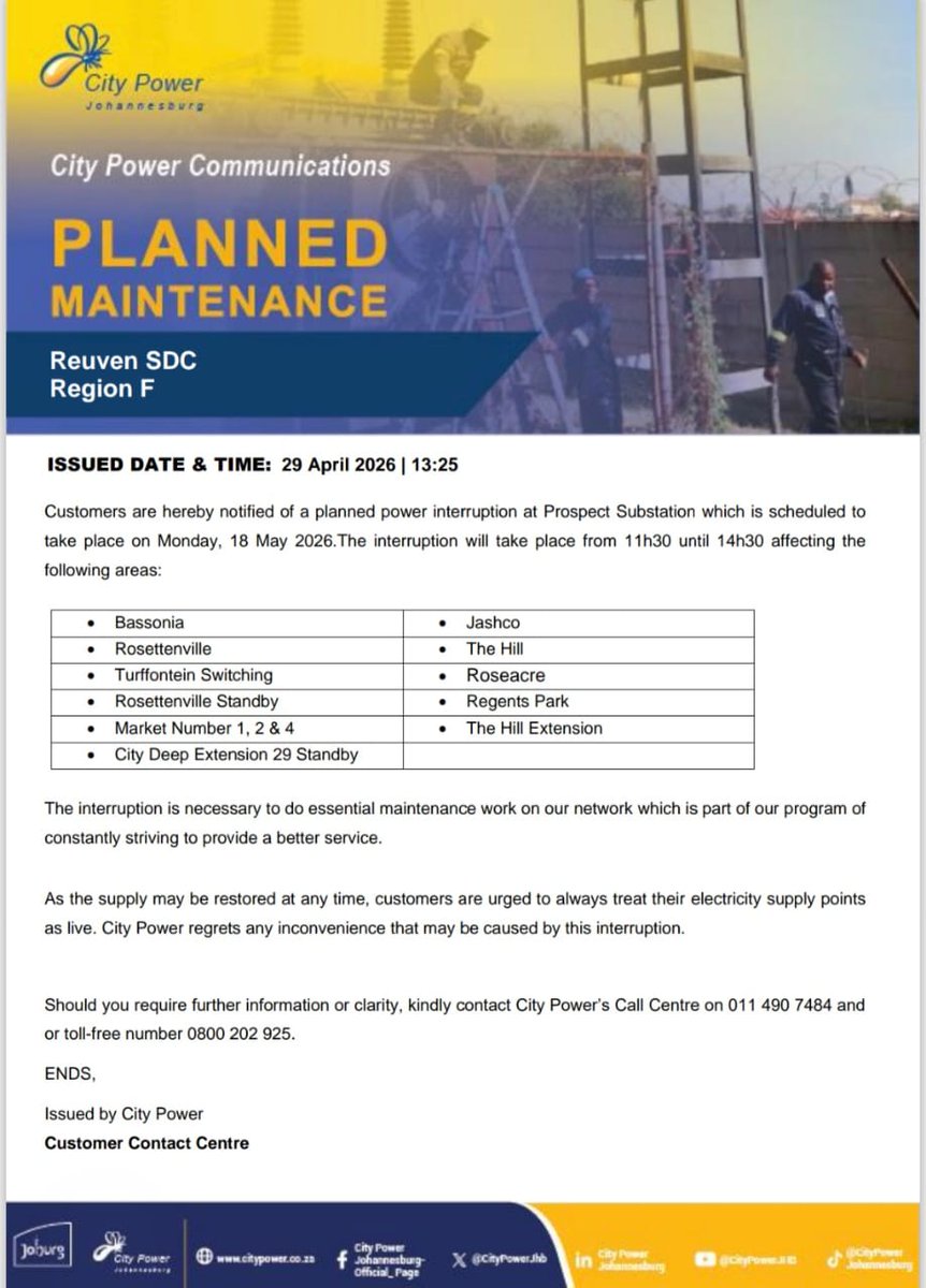 Outage details